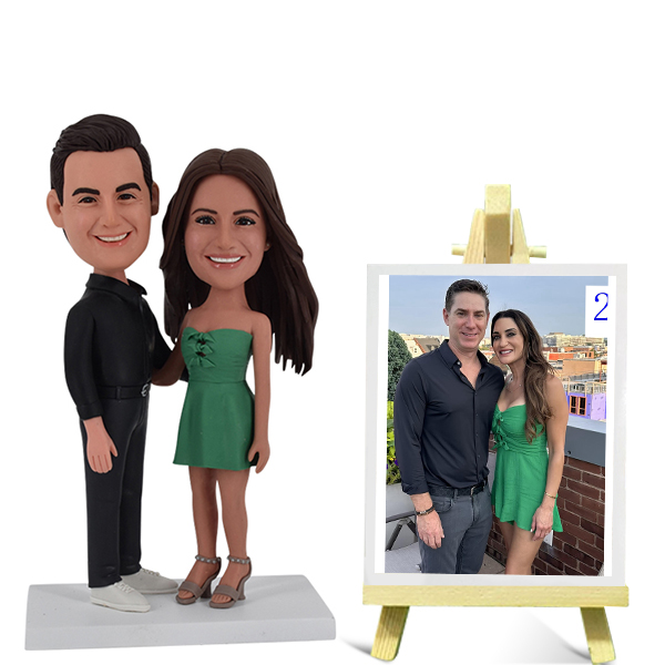 1. Couple Bobblehead from Photo